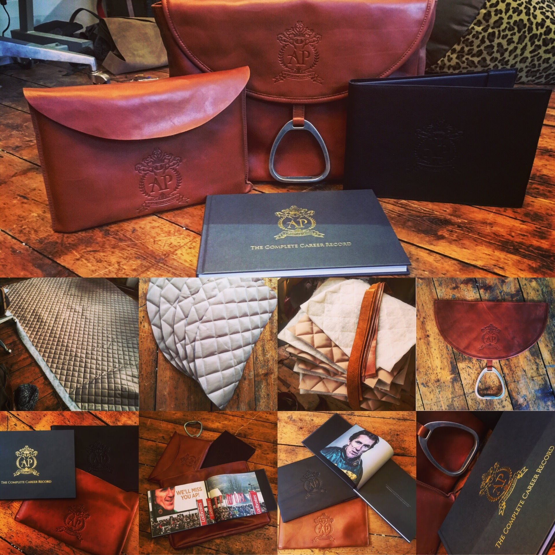 Bespoke Saddle Bags for AP McCoy Book Launch 