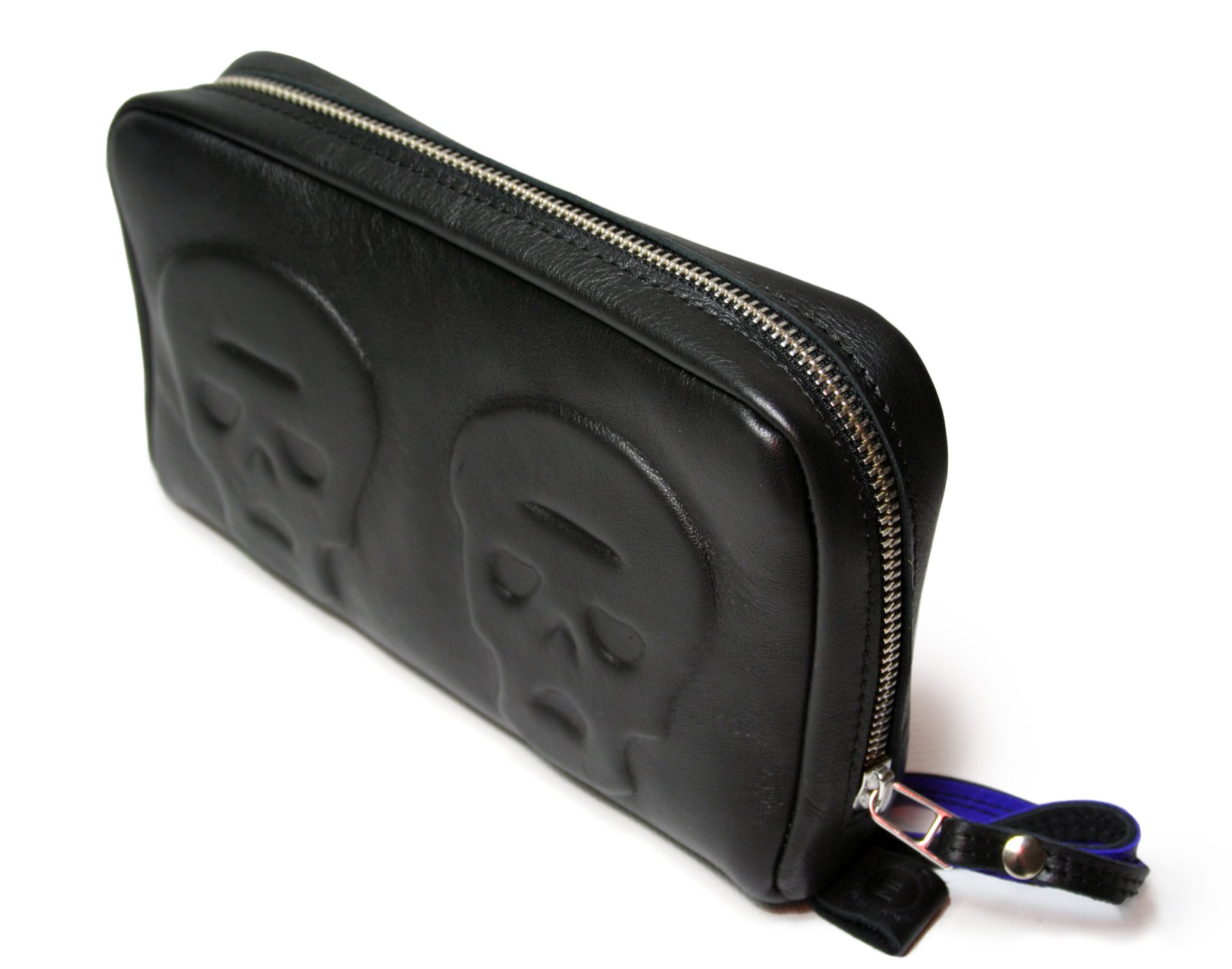 Skull Profiled Zip Clutch 