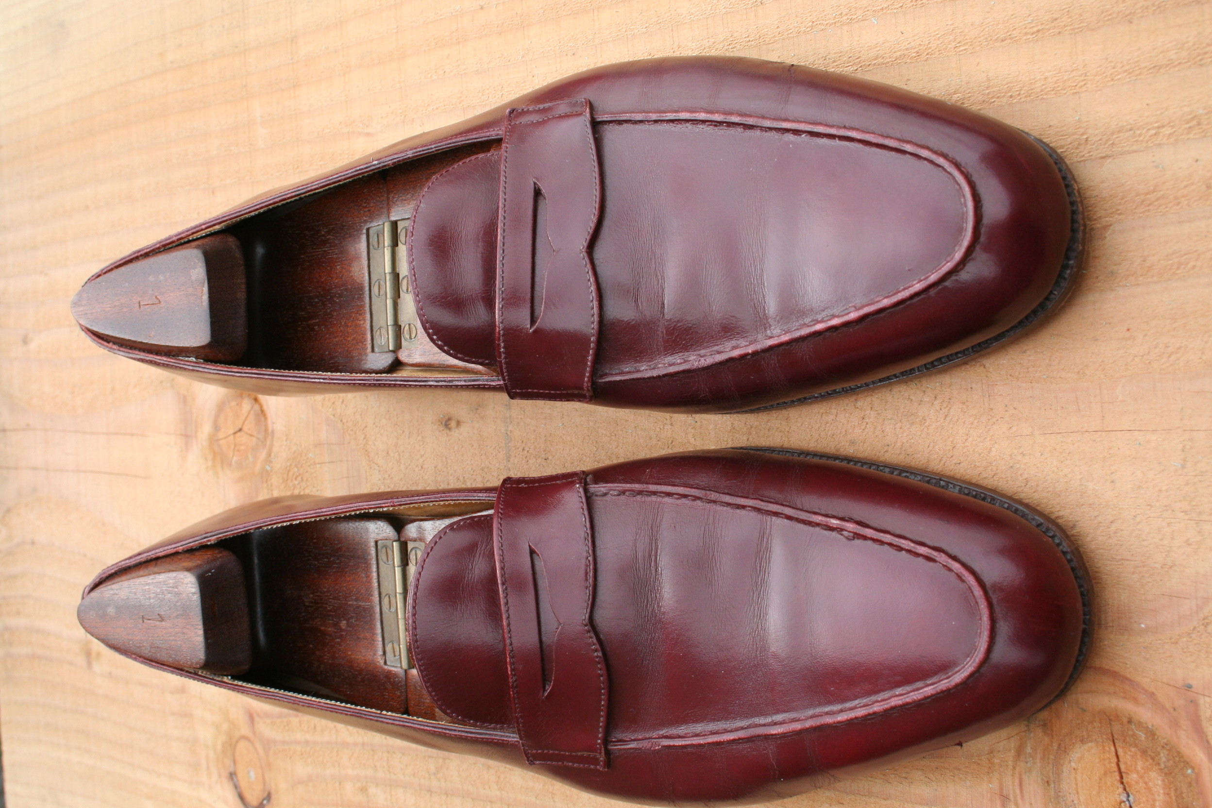 John Lobb of St  James, London, Loafers Burgundy SOLD