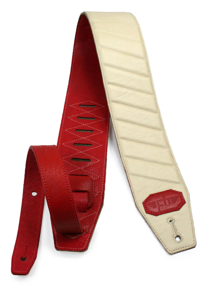 White And Red Profile Strap 