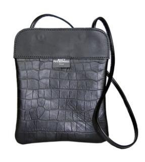 Croc Print Calf Pub Bag