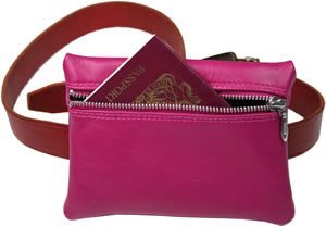 Passport belt wallet 
